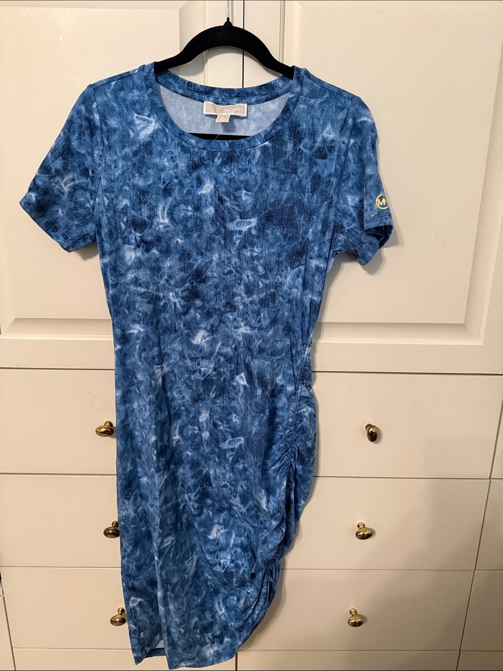 Michael Kors True Navy Tie-Dye Top